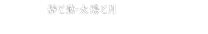 静と動・太陽と月